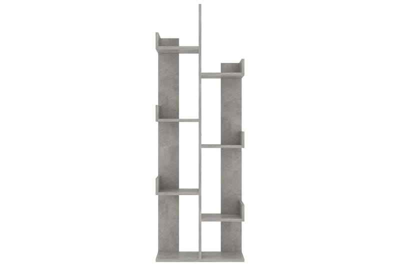 Bokhylla betonggrå 48x25,5x140 cm spånskiva - Betonggrå - Bokhylla