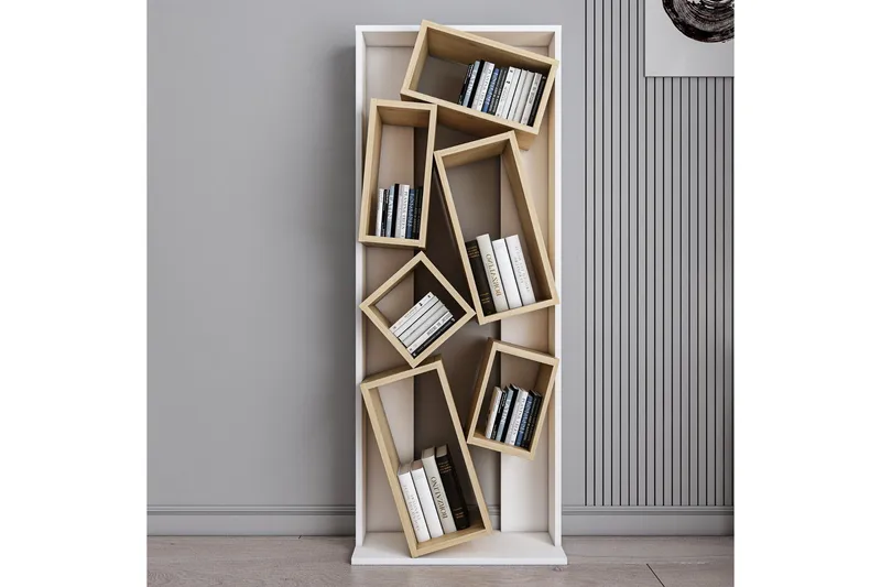 Bloemendal Bokhylla 63 cm i Ek, Vit