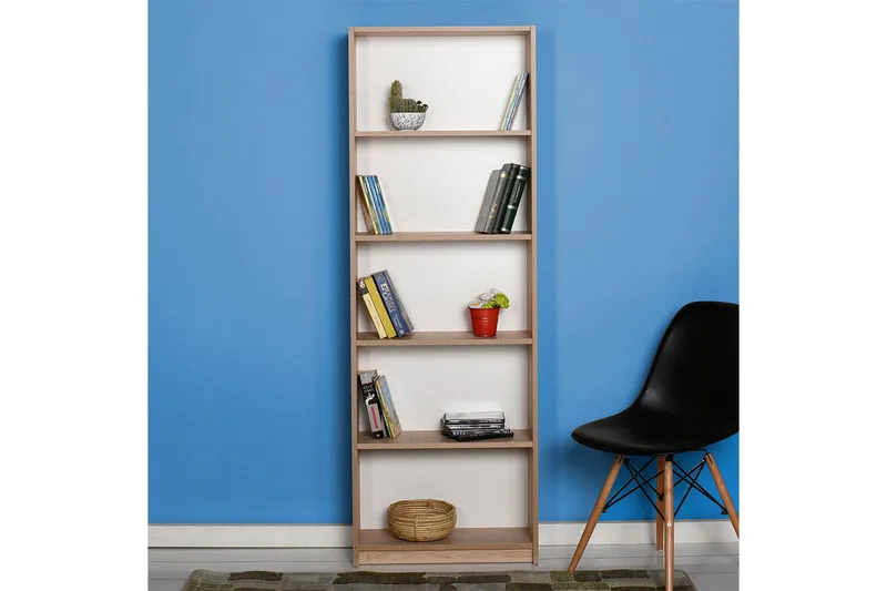 Bokhylla 182x64 cm - Natur - Förvaring - Hylla - Bokhylla
