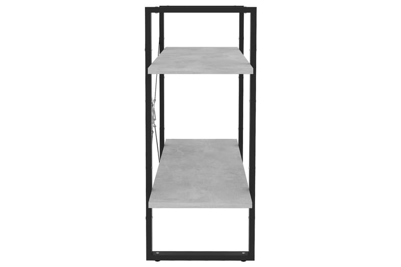 Bokhylla 2 hyllplan betonggrå 80x30x70 cm spånskiva - Betonggrå - Förvaring - Hylla - Bokhylla