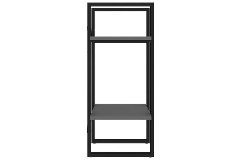 Bokhylla 2 hyllplan grå 40x30x70 cm spånskiva - Grå - Förvaring - Hylla - Bokhylla