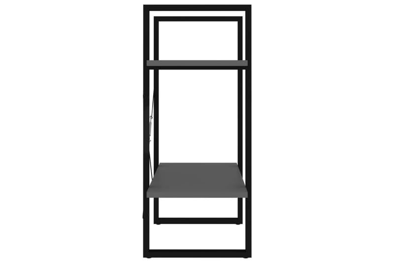 Bokhylla 2 hyllplan grå 60x30x70 cm spånskiva - Grå - Förvaring - Hylla - Bokhylla