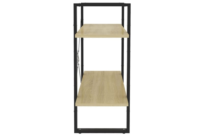 Bokhylla 2 hyllplan sonoma-ek 80x30x70 cm spånskiva - Ek - Förvaring - Hylla - Bokhylla