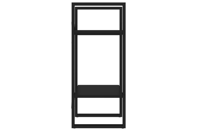 Bokhylla 2 hyllplan svart 40x30x70 cm spånskiva - Svart - Förvaring - Hylla - Bokhylla