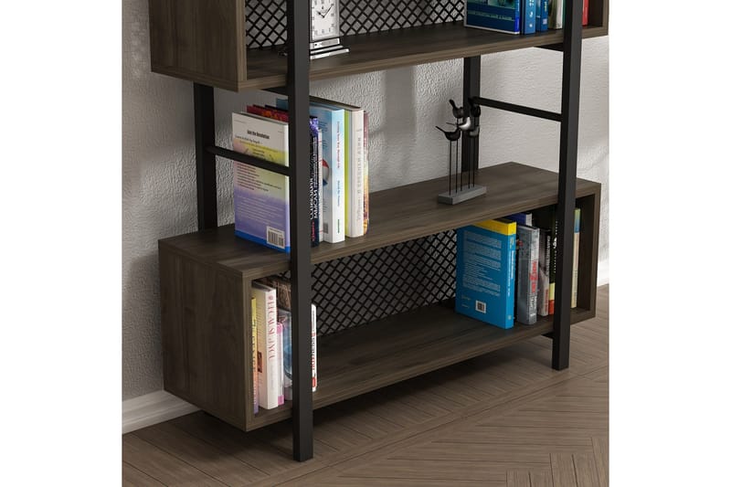 Bokhylla 25x90 cm - Valnöt - Förvaring - Hylla - Bokhylla