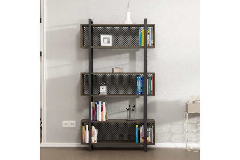 Bokhylla 25x90 cm - Valnöt - Förvaring - Hylla - Bokhylla