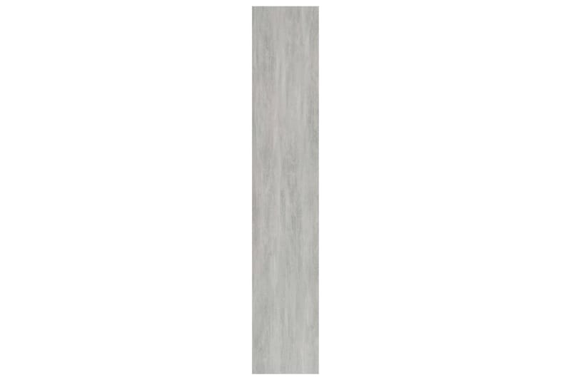 Bokhylla 3 hyllor betonggrå 40x24x108 cm spånskiva - Grå - Förvaring - Hylla - Bokhylla