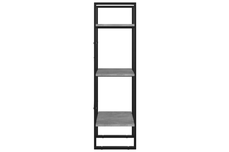 Bokhylla 3 hyllplan betonggrå 40x30x105 cm spånskiva - Betonggrå - Förvaring - Hylla - Bokhylla