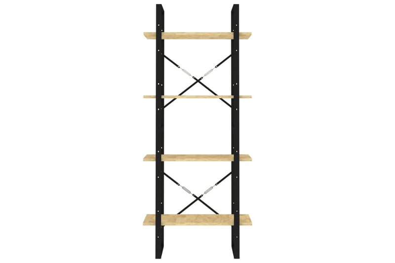 Bokhylla 4 hyllplan 60x30x140 cm massiv furu - Brun - Förvaring - Hylla - Bokhylla