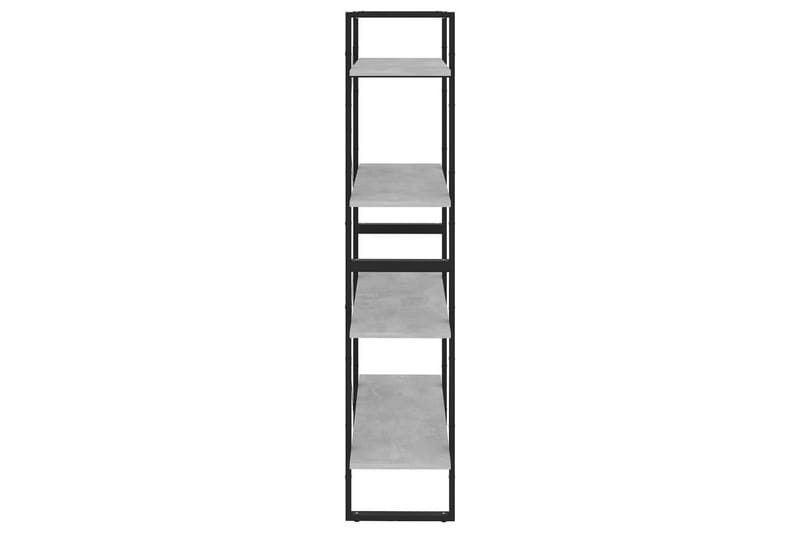Bokhylla 4 hyllplan betonggrå 80x30x140 cm spånskiva - Betonggrå - Förvaring - Hylla - Bokhylla