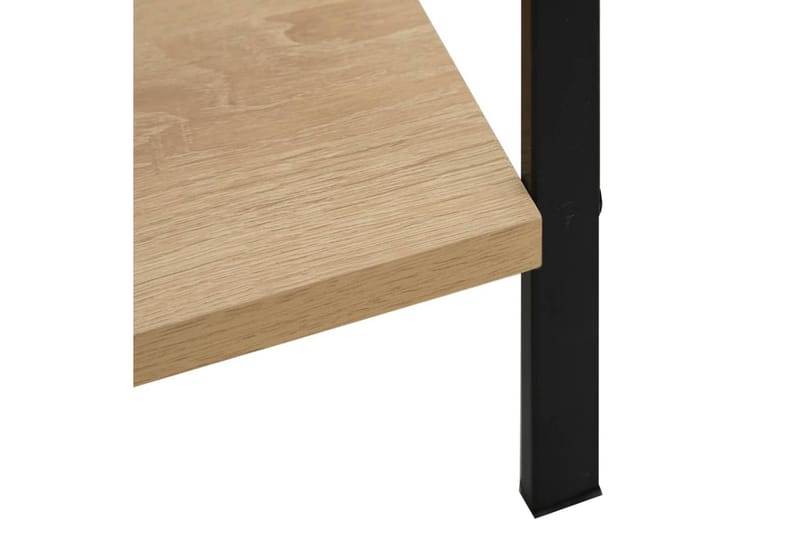 Bokhylla 4 hyllplan ek 60x27,6x124,5 cm spånskiva - Brun - Förvaring - Hylla - Bokhylla