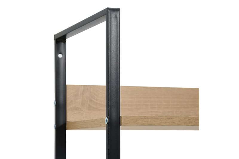 Bokhylla 4 hyllplan ek 60x27,6x124,5 cm spånskiva - Brun - Förvaring - Hylla - Bokhylla