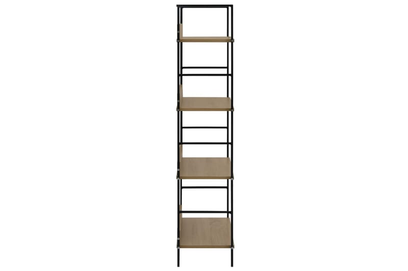 Bokhylla 4 hyllplan ek 60x27,6x124,5 cm spånskiva - Brun - Förvaring - Hylla - Bokhylla