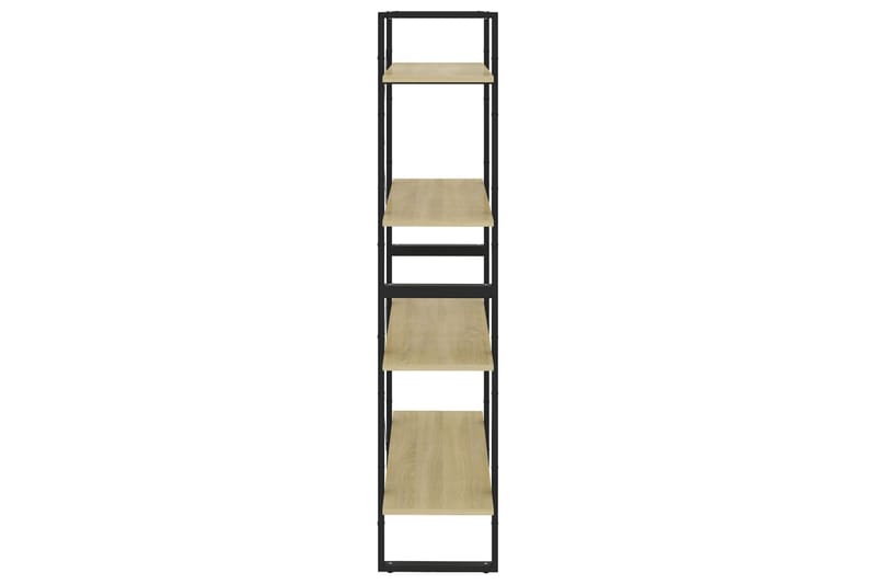 Bokhylla 4 hyllplan sonoma-ek 80x30x140 cm spånskiva - Ek - Förvaring - Hylla - Bokhylla