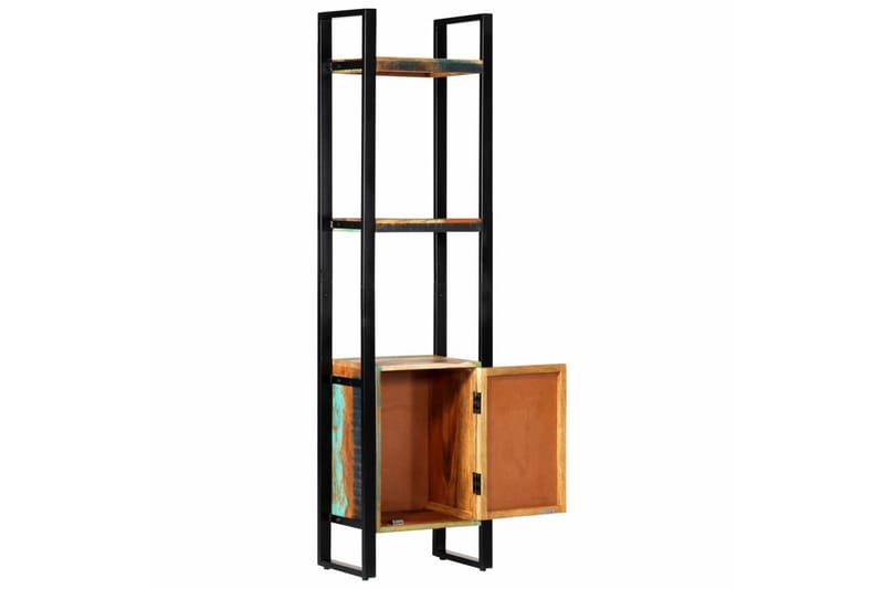Bokhylla 45x30x171 cm massivt återvunnet trä - Flerfärgad - Förvaring - Hylla - Bokhylla
