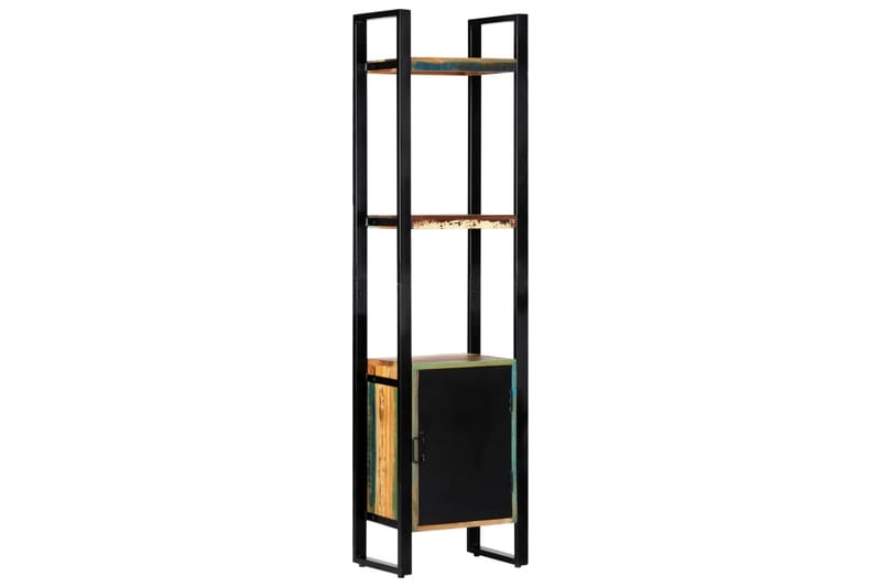 Bokhylla 45x30x171 cm massivt återvunnet trä - Flerfärgad - Förvaring - Hylla - Bokhylla