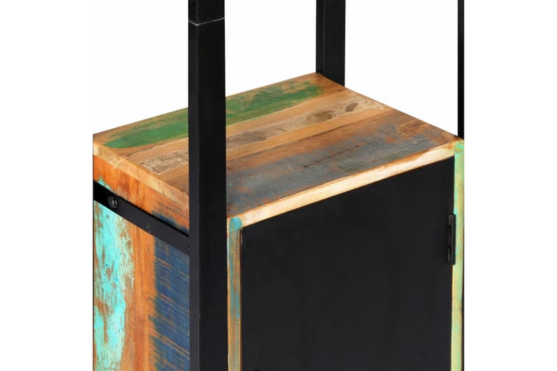 Bokhylla 45x30x171 cm massivt återvunnet trä - Flerfärgad - Förvaring - Hylla - Bokhylla