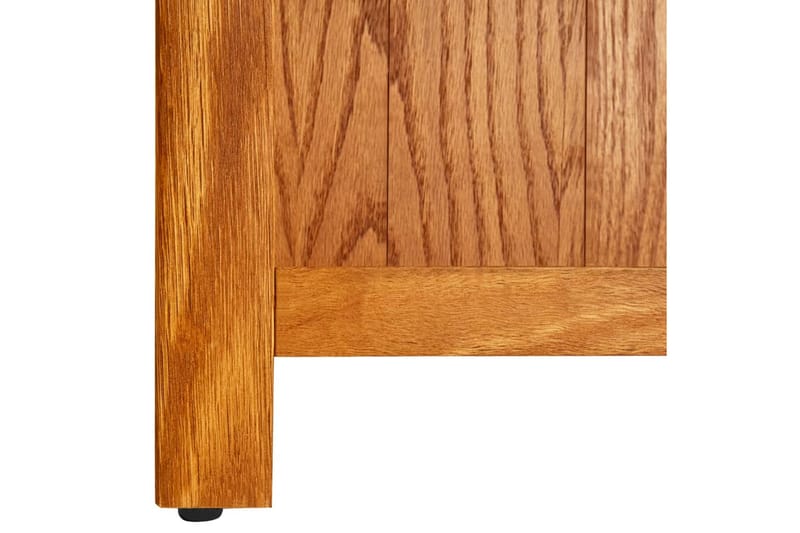 Bokhylla 5 hyllor 70x22x140 cm massiv ek - Brun - Förvaring - Hylla - Bokhylla