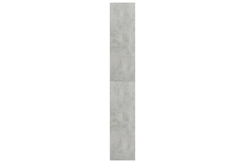 Bokhylla 5 hyllor betonggrå 80x30x189 cm spånskiva - Grå - Förvaring - Hylla - Bokhylla