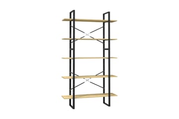 Bokhylla 5 hyllplan 100x30x175 cm furu