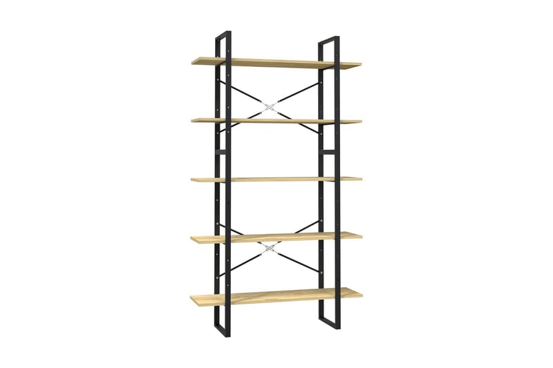 Bokhylla 5 hyllplan 100x30x175 cm furu - Brun - Förvaring - Hylla - Bokhylla