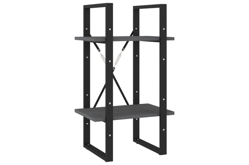 Bokhylla 5 hyllplan grå 40x30x175 cm furu - Grå - Förvaring - Hylla - Bokhylla