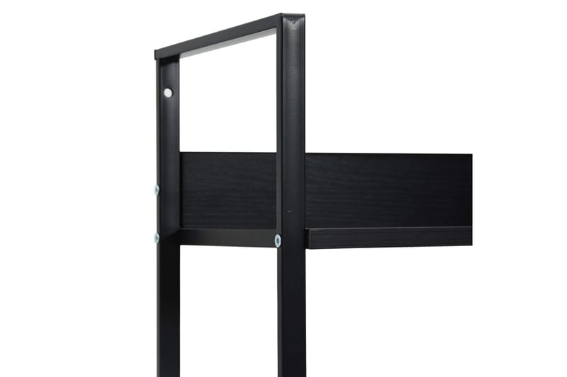 Bokhylla 5 hyllplan svart 60x27,6x158,5 cm spånskiva - Svart - Förvaring - Hylla - Bokhylla
