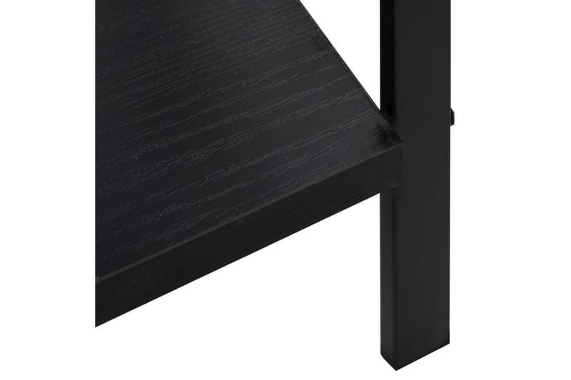 Bokhylla 5 hyllplan svart 60x27,6x158,5 cm spånskiva - Svart - Förvaring - Hylla - Bokhylla
