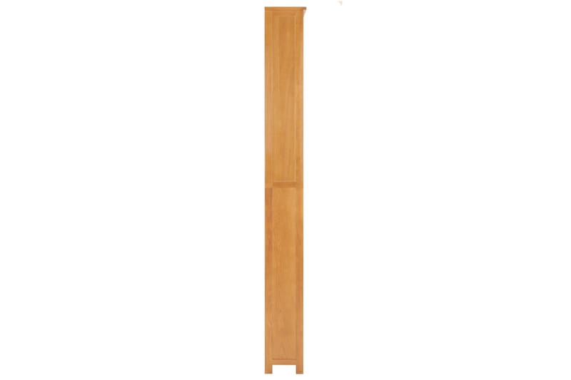 Bokhylla 7 hyllor 90x22,5x200 cm massiv ek - Brun - Förvaring - Hylla - Bokhylla
