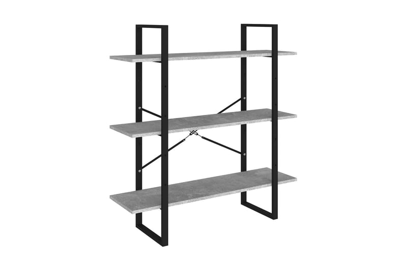Bokhylla betonggrå 100x30x105 cm spånskiva - Betonggrå - Förvaring - Hylla - Bokhylla