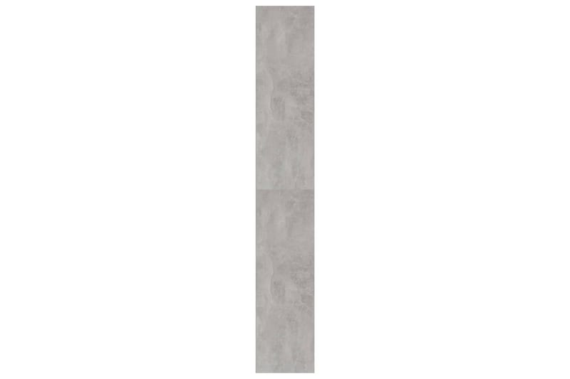 Bokhylla betonggrå 40x30x189 cm spånskiva - Grå - Förvaring - Hylla - Bokhylla