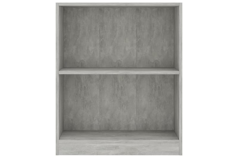 Bokhylla betonggrå 60x24x74,5 cm spånskiva - Grå - Förvaring - Hylla - Bokhylla