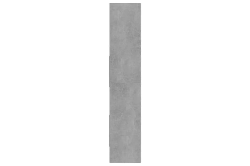 Bokhylla betonggrå 60x35x180 cm spånskiva - Grå - Bokhylla