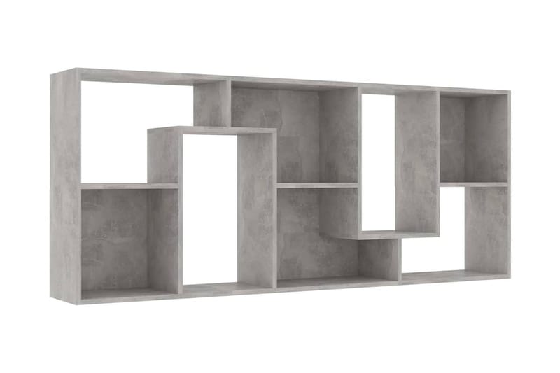 Bokhylla betonggrå 67x24x161 cm spånskiva - Grå - Förvaring - Hylla - Bokhylla