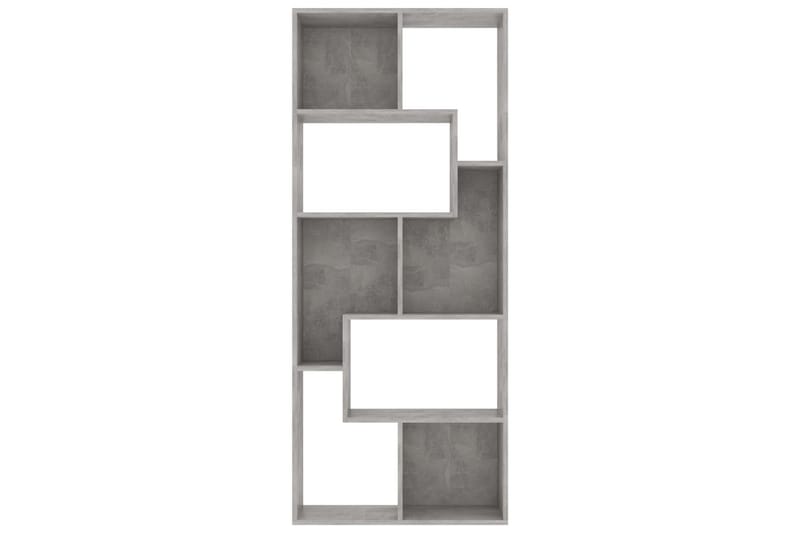 Bokhylla betonggrå 67x24x161 cm spånskiva - Grå - Förvaring - Hylla - Bokhylla