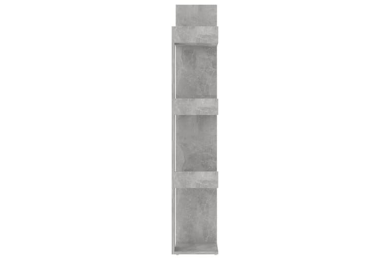 Bokhylla betonggrå 86x25,5x140 cm spånskiva - Grå - Förvaring - Hylla - Bokhylla