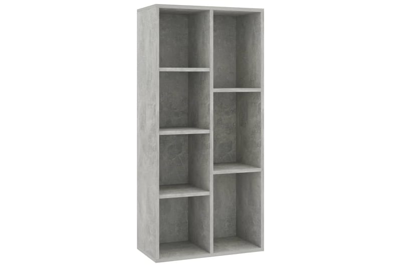 Bokhylla betonggrå 97,5x29,5x100 cm spånskiva - Grå - Förvaring - Hylla - Bokhylla