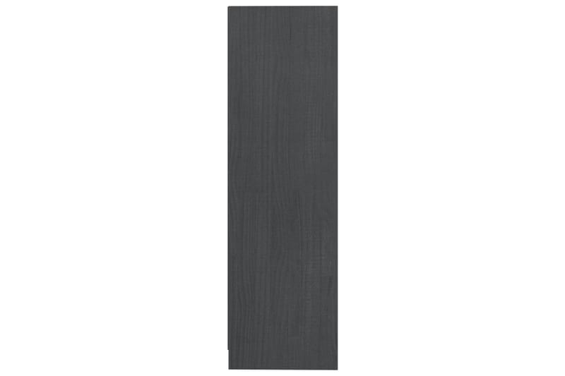 Bokhylla grå 70x33x110 cm massiv furu - Grå - Förvaring - Hylla - Bokhylla