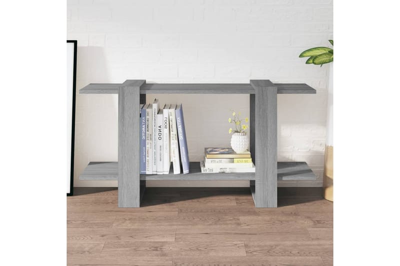 Bokhylla grå sonoma 100x30x51 cm konstruerat trä - Grå - Förvaring - Hylla - Bokhylla