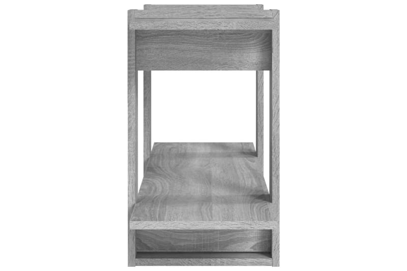 Bokhylla grå sonoma 100x30x51 cm konstruerat trä - Grå - Förvaring - Hylla - Bokhylla