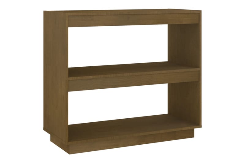 Bokhylla honungsbrun 80x35x71 cm massiv furu - Brun - Förvaring - Hylla - Bokhylla