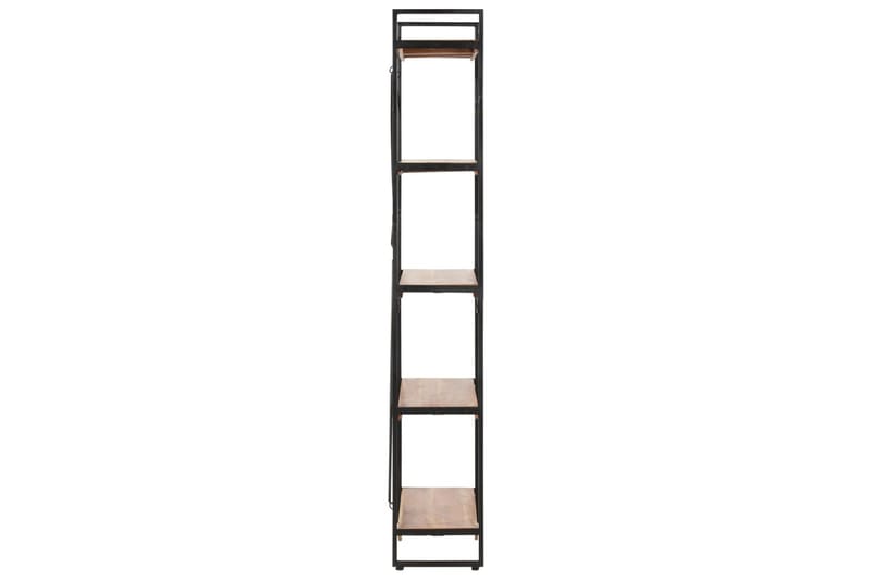 Bokhylla med 5 hyllor 60x30x180 cm massivt akaciaträ - Brun - Förvaring - Hylla - Bokhylla