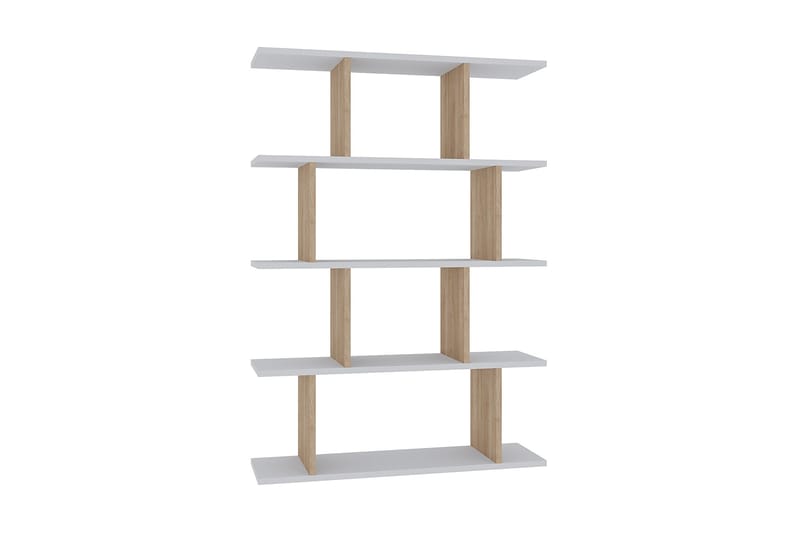 Bokhylla Nachusa Bokhylla 90x25 cm Trä/Natur, Vit, undefined