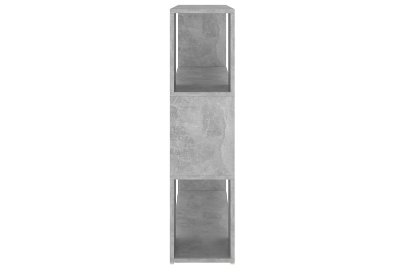 Bokhylla Rumsavdelare betonggrå 100x24x94 cm - Grå - Förvaring - Hylla - Bokhylla