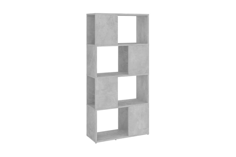 Bokhylla Rumsavdelare betonggrå 60x24x124,5 cm - Betonggrå - Förvaring - Hylla - Bokhylla