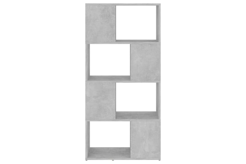 Bokhylla Rumsavdelare betonggrå 60x24x124,5 cm - Betonggrå - Förvaring - Hylla - Bokhylla