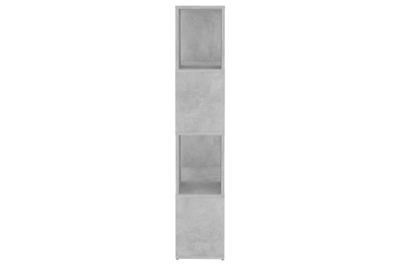 Bokhylla Rumsavdelare betonggrå 60x24x124,5 cm - Betonggrå - Förvaring - Hylla - Bokhylla