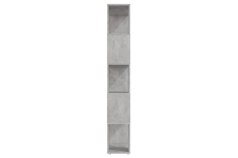Bokhylla Rumsavdelare betonggrå 60x24x155 cm - Betonggrå - Förvaring - Hylla - Bokhylla