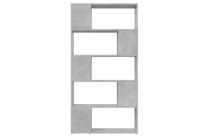Bokhylla rumsavdelare betonggrå 80x24x155 cm spånskiva - Betonggrå - Förvaring - Hylla - Bokhylla