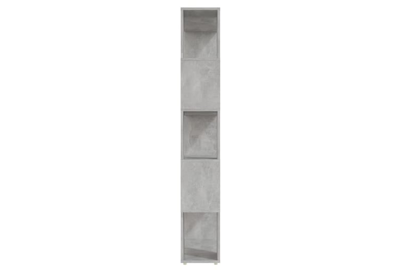 Bokhylla rumsavdelare betonggrå 80x24x155 cm spånskiva - Betonggrå - Förvaring - Hylla - Bokhylla